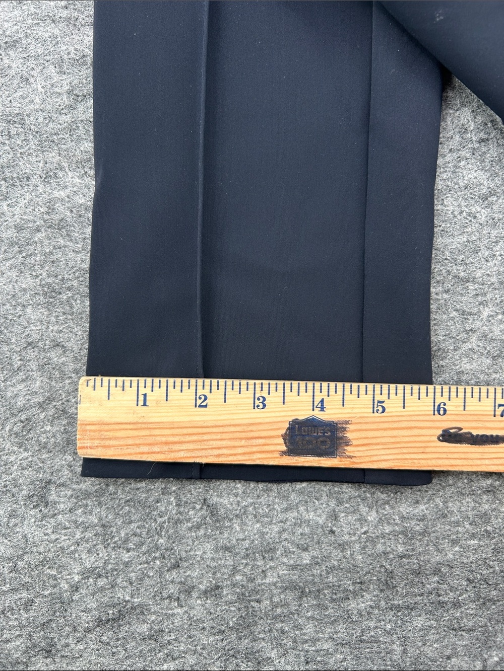 AELLA Navy Matte Skin Slim Straight Leg Stretch Career Pants Size 0 Made USA - Picture 11 of 12